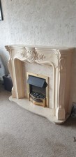 Marble back and hearth - hearth, fire