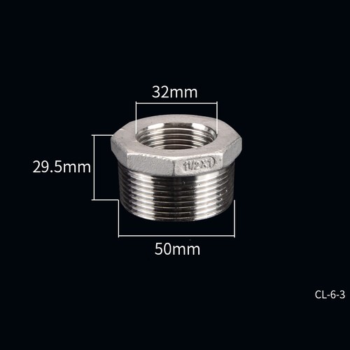 Male female bsp stainless - male,
