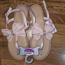 New With Tags Womens Wide Fit Pink Sparkly Sandals Size UK 5