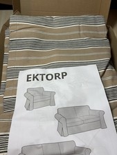 Ikea Ektorp 2 Seat Sofa Cover Karlshov Beige/Multicolour Stripe NEW