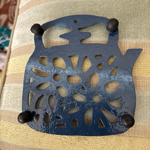Vintage cast iron trivet - vintage,