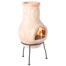 New Outdoor Clay Chiminea Sun