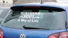NORTHERN SOUL A WAY OF LIFE CAR STICKERS DECALS WINDOW SCOOTER MOTOWN VINYL