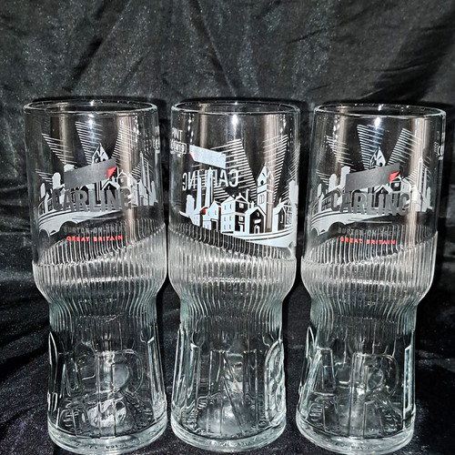 Carling pint glasses - 3,