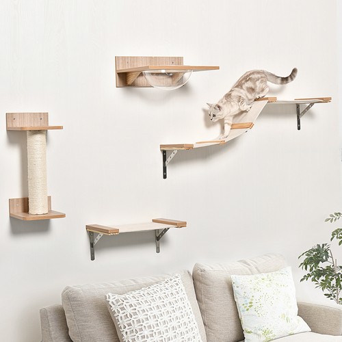 Pawhut 4pc wall mounted - pawhut,