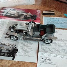 Franklin mint 1925 rolls-Royce silver ghost,silver,scale 1:24 