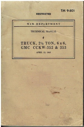 Gmc cckw 352 - cckw-352/353, 2.5-ton