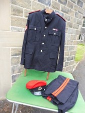 Vintage military mens No.1 dress uniform and womens service cap