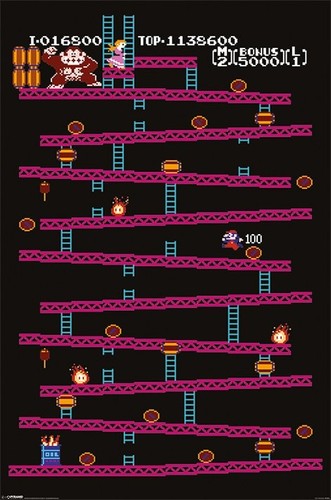 New donkey kong arcade poster - donkey,