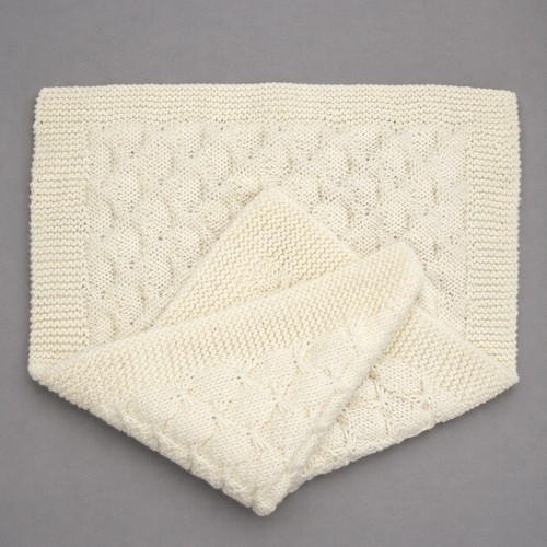 Hand knitted baby blanket - knitted,