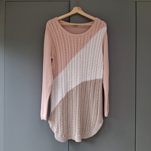 Together colorblock cable knit - together,