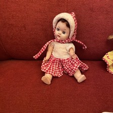 1960’s Tonie & Sally Faerie Glen Dolls Red Check Dress & Hat Miss Rosebud Amanda