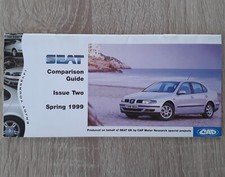 Seat Toledo Comparison Guide Brochure 1999 - S  SE  V5  1.6  1.8  1.9TDi  2.3 V5