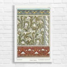 Vintage Floral Snowdrop Original Canvas Print Large Picture Wall Art