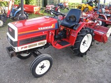 Yanmar F16 compact tractor with tiller rotavator.