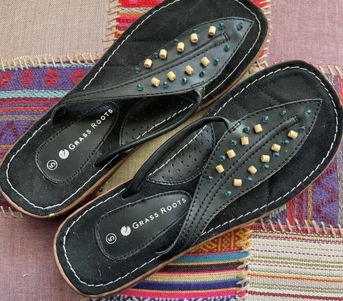 Sliders sandals black leather - sliders,
