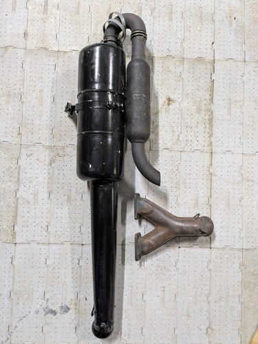 Straight muffler assembly with - straight,