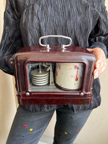 Soviet bakelite barograph - bakelite,