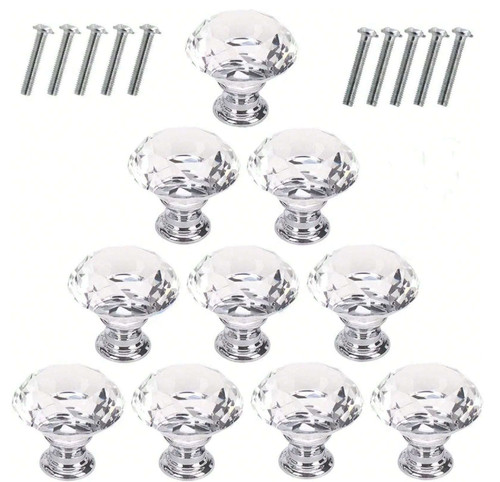 10pcs crystal diamond glass - diamond,