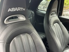 2018 ABARTH 595 FIAT 500 BLACK LEATHER INTERIOR SEATS CARDS CARPET HEADCLOTH ETC