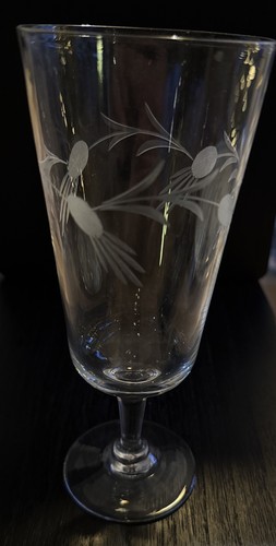 Vintage etched glass beautiful - vintage,