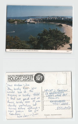 Postcard tenby from north - tenby,