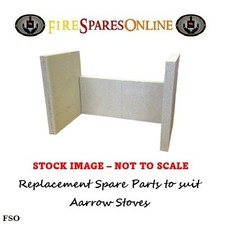 Full Fire Brick Set Compatible with Aarrow Hamlet Solution 7 Multi-Fuel Stove