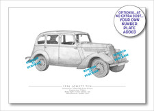 Jowett Ten hand-drawn A5
