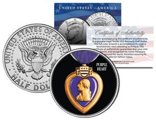 PURPLE HEART MEDAL Colorized