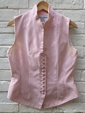 Droopy & Browns pink & white striped vintage waistcoat