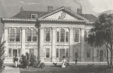 LONDON. Carpenter's Hall, London Wall 1830 old antique vintage print picture