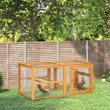 Wooden Chicken Coop w/