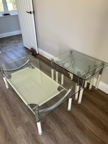 Glass coffee table - and, of