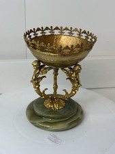 Unusual Onyx And Gold Coloured