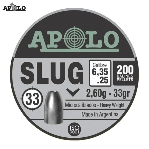 Apolo slug cal 35mm 33 - cal/6.35mm,