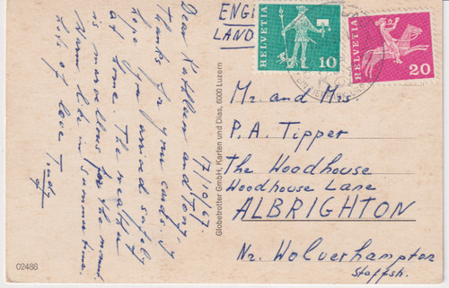 Postcard genealogy mrs - mr, &