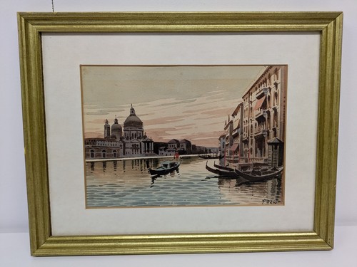 Vintage venice watercolour - vintage,