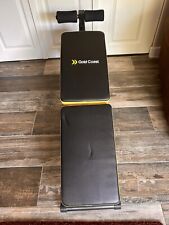 Gold Coast Folding Fitness Bench with Dumbbells and Resistance Bands