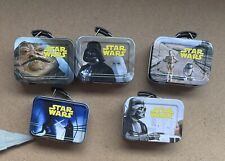 Star Wars Mini Metal Lunch Boxes (2 inch) X5 with Thermos’ • Disney Collectibles