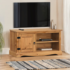 Corona TV Unit 1 Door Media TV Stand Cabinet Solid Pine by Mercers Furniture®