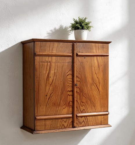 Wall cabinet antique - cabinet,