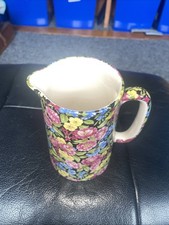 Harpers Of Staffordshire England (Chintz Like) Water / Cream Jug 5.5 In Approx