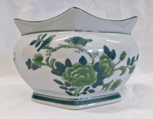 Vintage ceramic planter pot - ceramic,
