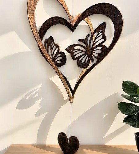 Rusty metal heart - heart, and