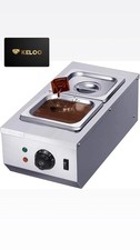 Commercial 2 Pan Tanks Chocolate Melting 6L Pot Electric Hot Chocolate Melter
