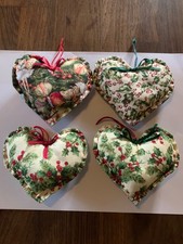 4 handmade fabric hanging