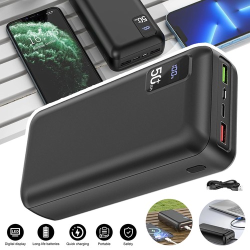 Led display portable charger - led,