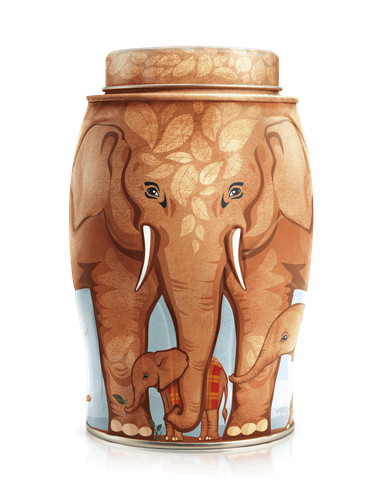 Williamson tea elephant - tea, caddy