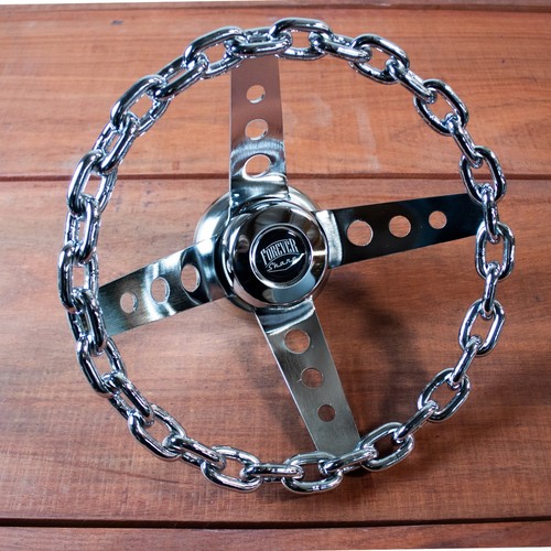 Chrome chain steering - 11",