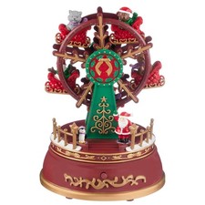 Christmas Mini Musical Ferris Wheel With 5 Multicolour Led Lights,Music & Motion